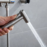 Toilettenbrause / Bidetarmatur – Edelstahl | Horizontaler Strahl