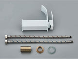 GoldCascade Waschtischarmatur – Gebürstete Goldarmatur für Waschbecken | Eleganter Wasserfallauslauf | Einhebel-Mischbatterie aus Edelstahl