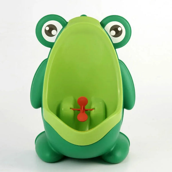 Frosch-Urinal für Kleinkinder – Toilettentraining für Jungen von 1 bis 3 Jahren | Mit Zielvorrichtung und Saugnäpfen