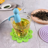 TeeFein Teesieb – Wiederverwendbares Edelstahl-Teesieb mit Silikongriff | Feines Teefilter für losen Tee | Praktischer Teeaufguss für Tassen und Becher
