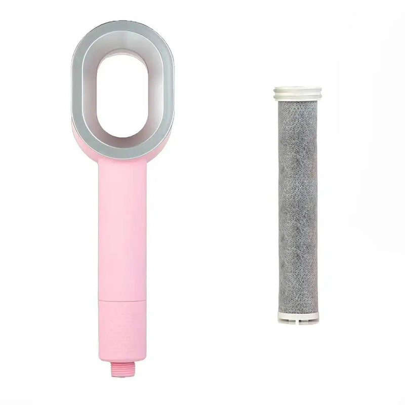 AquaGlow Beauty Filter-Duschkopf – Hochdruck, wassersparendes und gereinigtes Duschen – rundes Handmodell