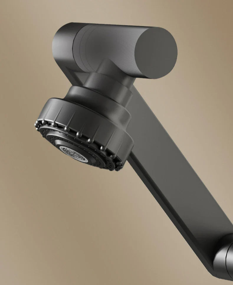 Aqua Twist Duo-Flex Waschtischarmatur – 360° drehbarer Zweilochhahn für Warm- und Kaltwasser