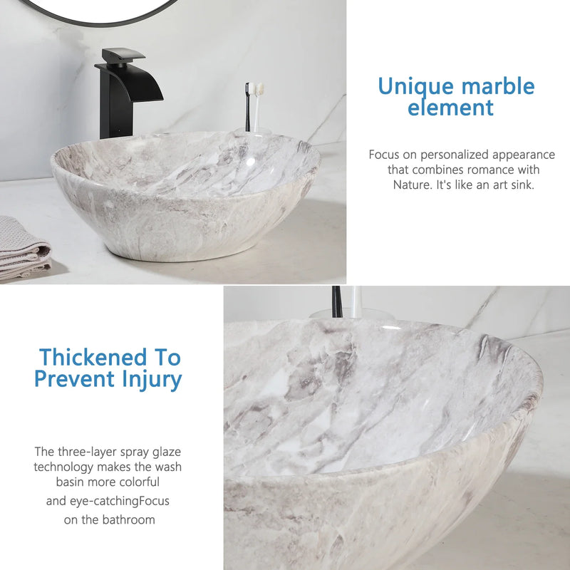 Elegantes Keramikwaschbecken