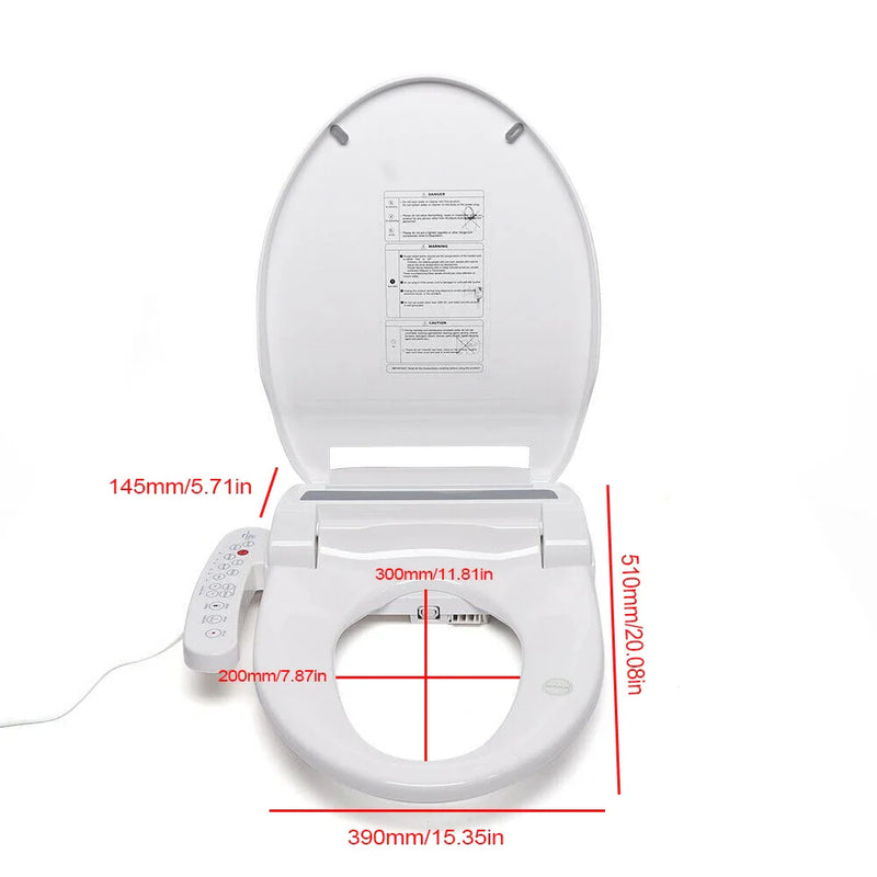 AquaLuxe SmartBidet – Automatisches Spülen und Trocknen mit beheiztem Sitz und selbstreinigenden Düsen
