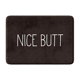 GirlbossMood Statement Badematte – Rutschfester Mikrofaser Badteppich mit Print