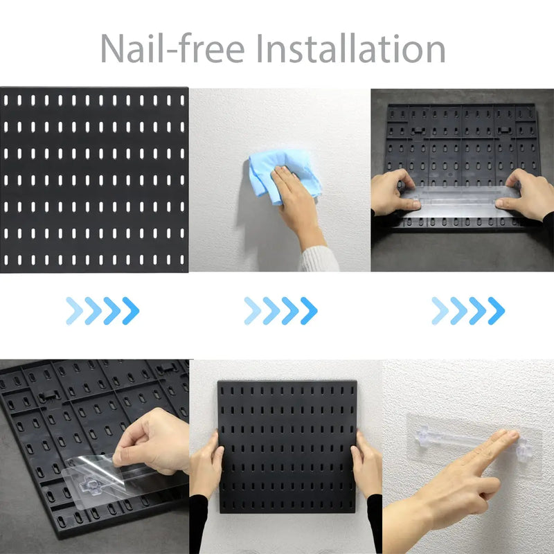 Stecktafel-Kombinationsset – Wand-Organizer | 55,9 x 55,9 cm | Verstellbar & DIY | Zubehör inklusive