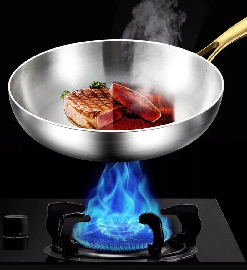 ChefSteel – Professionele RVS Koekenpan voor Gas & Inductie