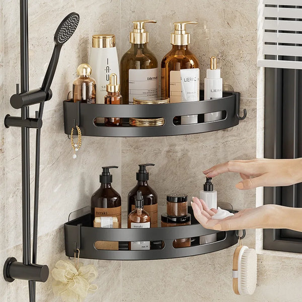 AQUAFIX Selbstklebender Dusch-Organizer – Stark haftend, bohrfrei & wasserdicht