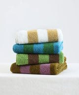 RetroStripe Luxe Baumwollhandtuch – Gestreiftes Baumwoll-Handtuch in Hotelqualität