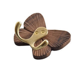 RetroButterfly Wandhaken aus Schwarznuss