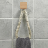 HangEasy Nagelfreier Handtuchhalter und Toilettenpapierhalter aus Seil
