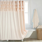 BohoChic Duschvorhang – Beige/Altes Elfenbein