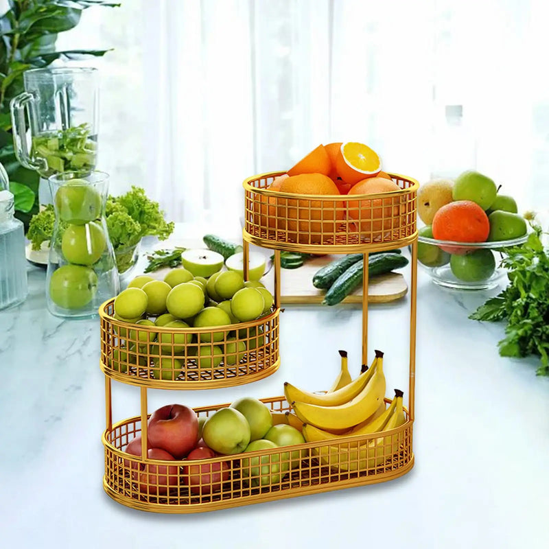 FruitElegance – Metall-Drahtkorb für Obst & Gemüse