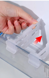 FlexiCool – 4er-Set Teleskopische Kühlschrank-Organizer und Trenner