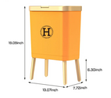 GoldenSlim Moderner Mülleimer mit Deckel