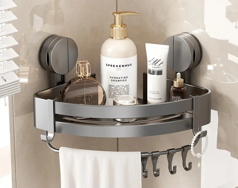 AquaGrip – Luxus Saugnapf-Badregal ohne Bohren – SanitaerDeal