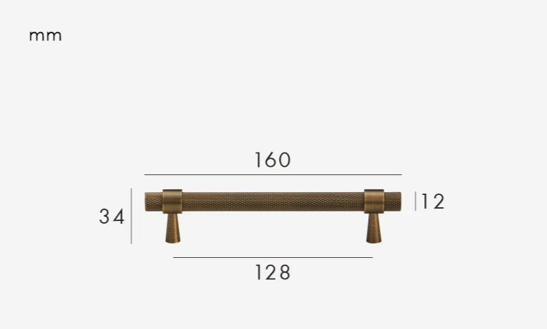 Nurlin Massiver Messing T-Bar Griff