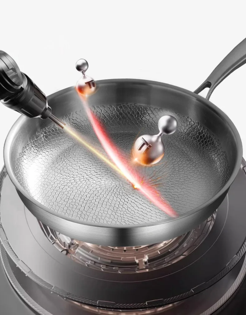 TitanPro – Reine Titan Bratpfanne mit Hammerschuppen-Muster