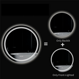 LUVODI Runder Smart LED Badezimmerspiegel