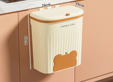 EcoBin Küchen- & Badezimmer Wandmülleimer – 8.5L / 12L mit Deckel