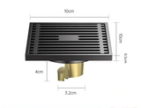 AquaShield Quadratischer Edelstahl-Bodenablauf