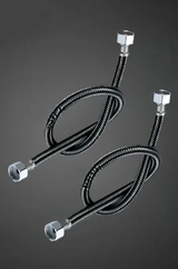 Aqua Twist Duo-Flex Waschtischarmatur – 360° drehbarer Zweilochhahn für Warm- und Kaltwasser
