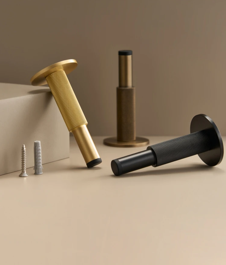 Nurlin Messing Knurled Türstopper