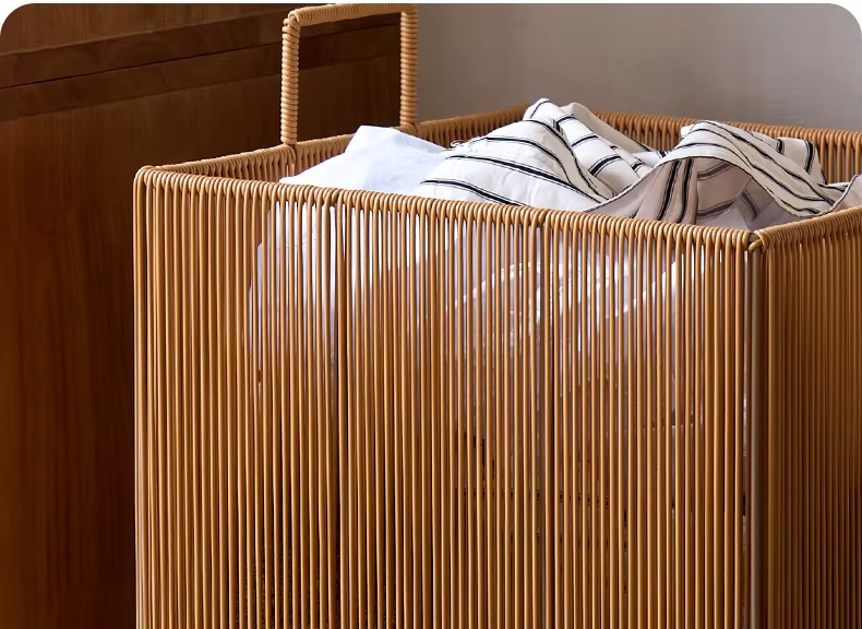 LaundrEase Ästhetischer Wäschekorb