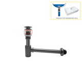 AquaStop Messing Geruchsdichter Siphon & Pop-up Ablaufset – Für Waschbecken & Bad