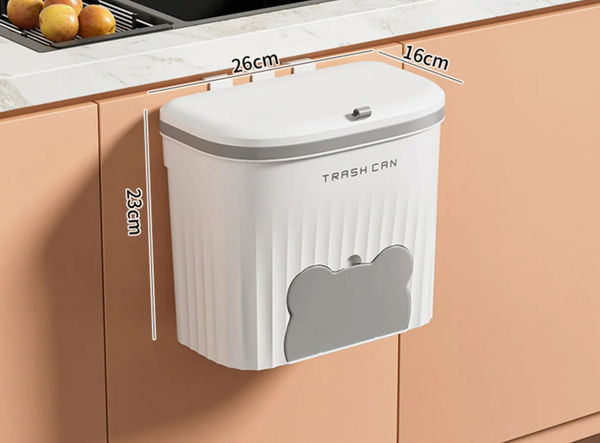 EcoBin Küchen- & Badezimmer Wandmülleimer – 8.5L / 12L mit Deckel