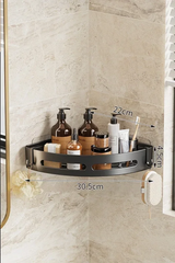 AQUAFIX Selbstklebender Dusch-Organizer – Stark haftend, bohrfrei & wasserdicht