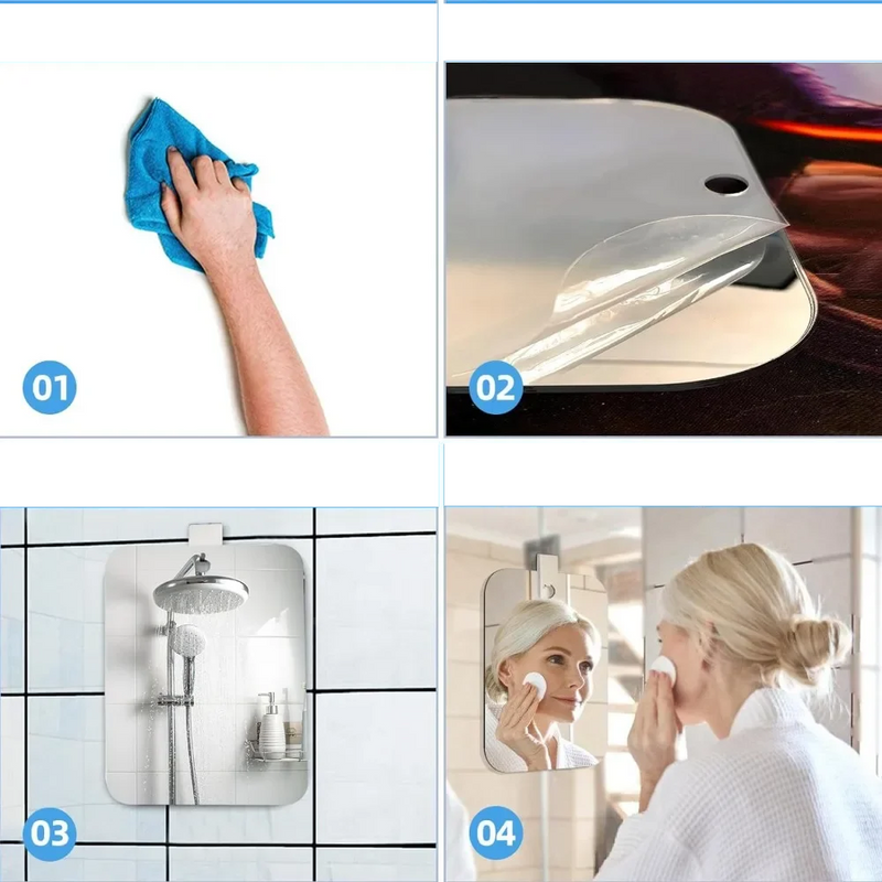 AQUAVIEW Anti-Beschlag Duschspiegel