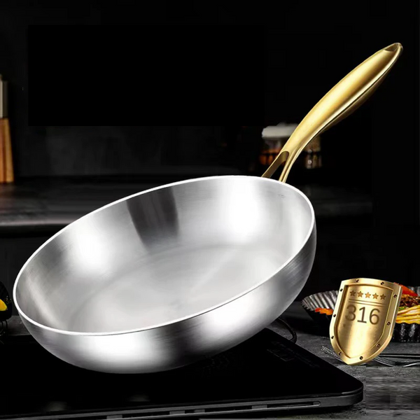 ChefSteel – Professionele RVS Koekenpan voor Gas & Inductie