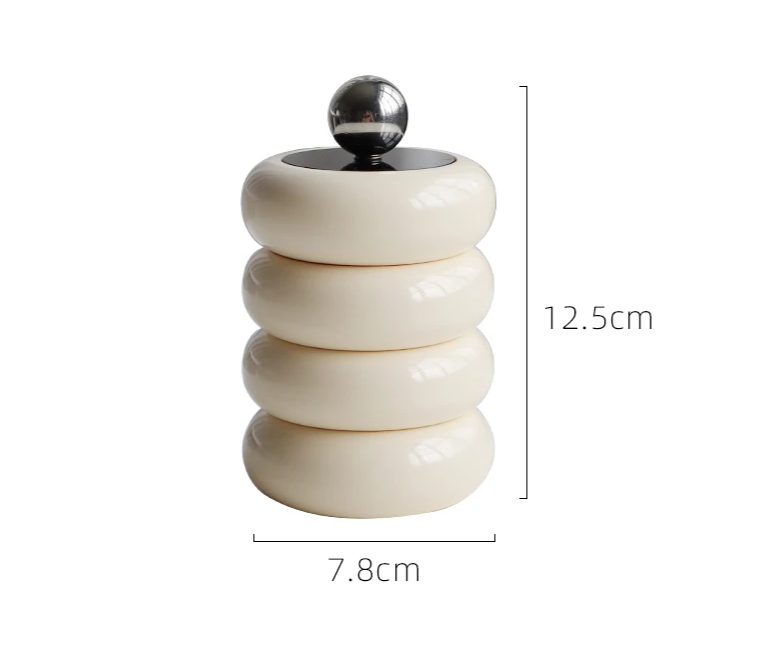 CeramiLux Kreatives Keramik Aufbewahrungsglas mit Deckel