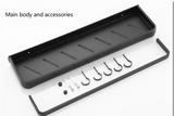 ALUMAX – Schwarzes Aluminium-Eckregal ohne Bohren