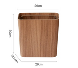 EcoPress Holz-Abfalleimer mit Deckel – Großer Wohnzimmereimer für Haushalte, Büro & Modernes Wohnen