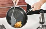 ChefMaster – Edelstahl Antihaft-Bratpfanne mit Honigwabenstruktur & Glasdeckel