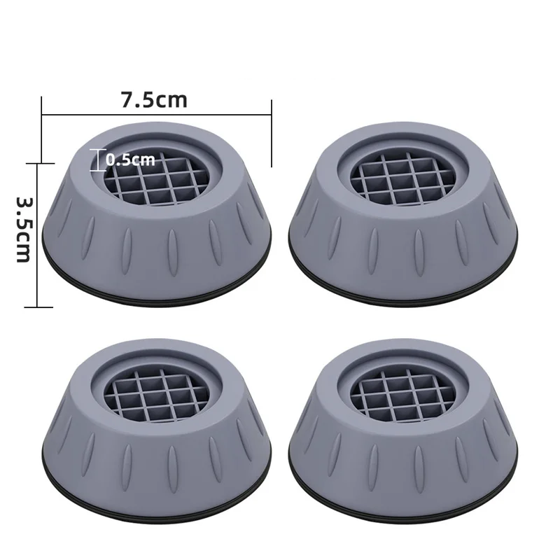 SilentGuard – Anti-Vibrations- & Anti-Rutsch-Pads für Waschmaschinen & Möbel (4 Stück)