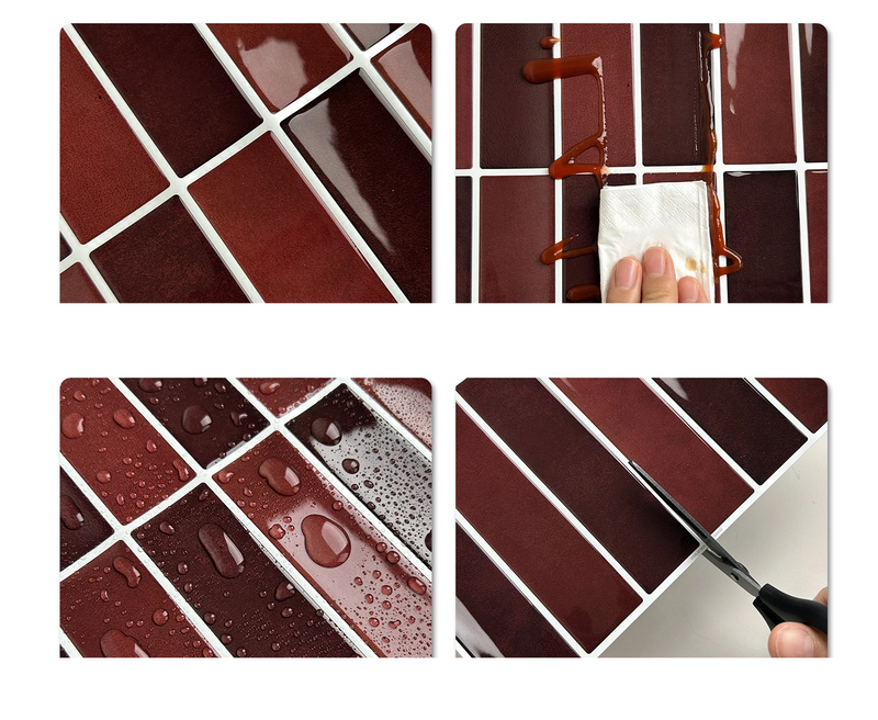 MarbleStyle – 3D Marmor Selbstklebende Wandfliesen (10 Stück)
