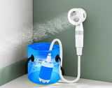 AquaNomad SmartCamp Dusche – Tragbare Campingdusche mit wiederaufladbarer Pumpe und intelligenter digitaler Steuerung