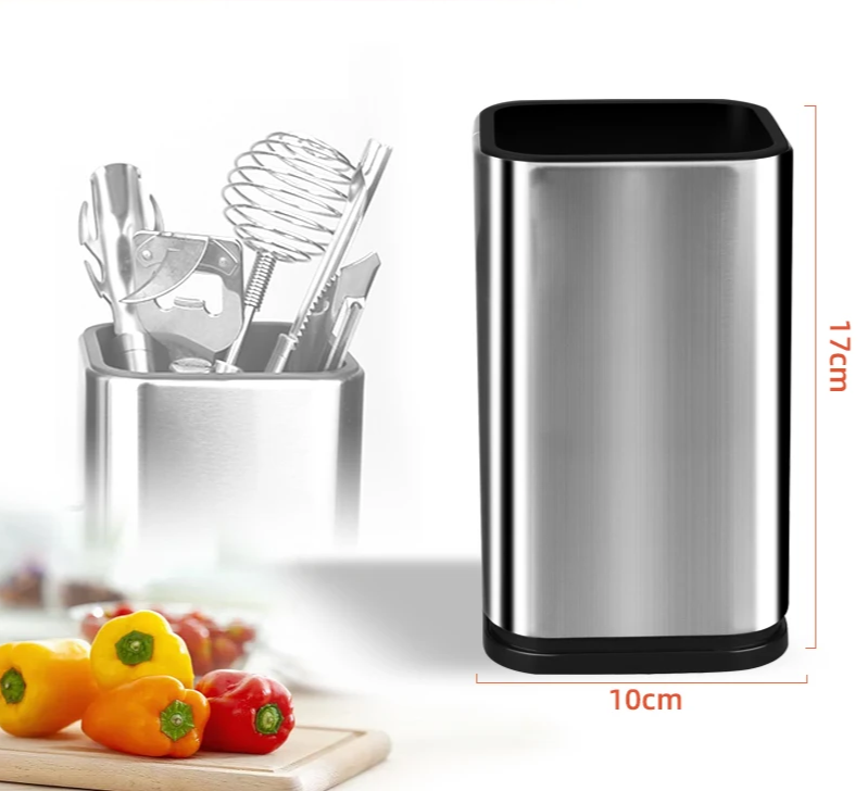 ChefPro – Luxuriöser Edelstahl Universal-Messerblock mit Antibakterieller Wirkung