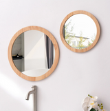 NordicFrame Glas Wandspiegel mit Holzrahmen