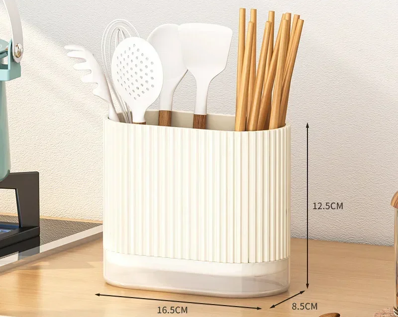Organix – Multifunktionaler Besteckhalter mit Abfluss & Wandmontage (Ohne Bohren)