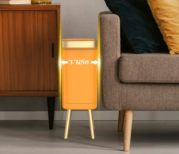 GoldenSlim Moderner Mülleimer mit Deckel