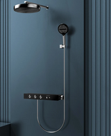 Unterputz-Duschsystem mit Thermostat und Regendusche in Goldoptik – Hochwertige Komplettlösung für Ihr Badezimmer