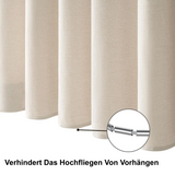 Luxuriöser Duschvorhang aus Leinen – Wasserdicht und dickes Kunstleinen