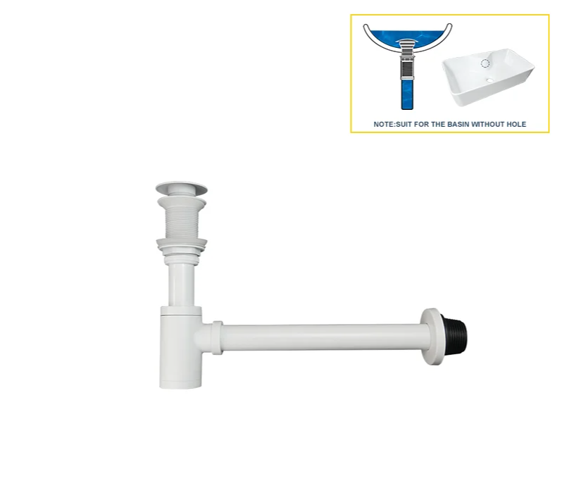 AquaStop Messing Geruchsdichter Siphon & Pop-up Ablaufset – Für Waschbecken & Bad