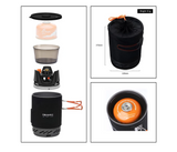 Fire-Maple Stern X1 Camping-Kochsystem – Tragbarer Gaskocher mit Wärmetauscher | Piezozündung & Aluminiumtopf | Für Trekking, Camping & Höhenlagen