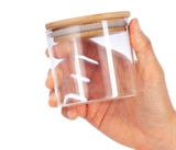 PureVorrat Glasbehälter Set – Vorratsdosen mit Holzdeckel | Luftdicht & Stilvoll | Moderne Küchenaufbewahrung