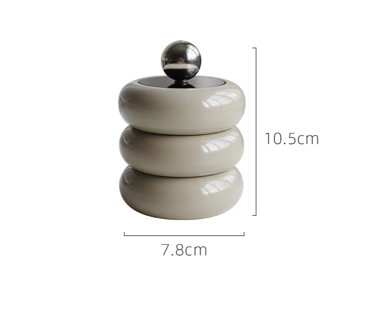 CeramiLux Kreatives Keramik Aufbewahrungsglas mit Deckel